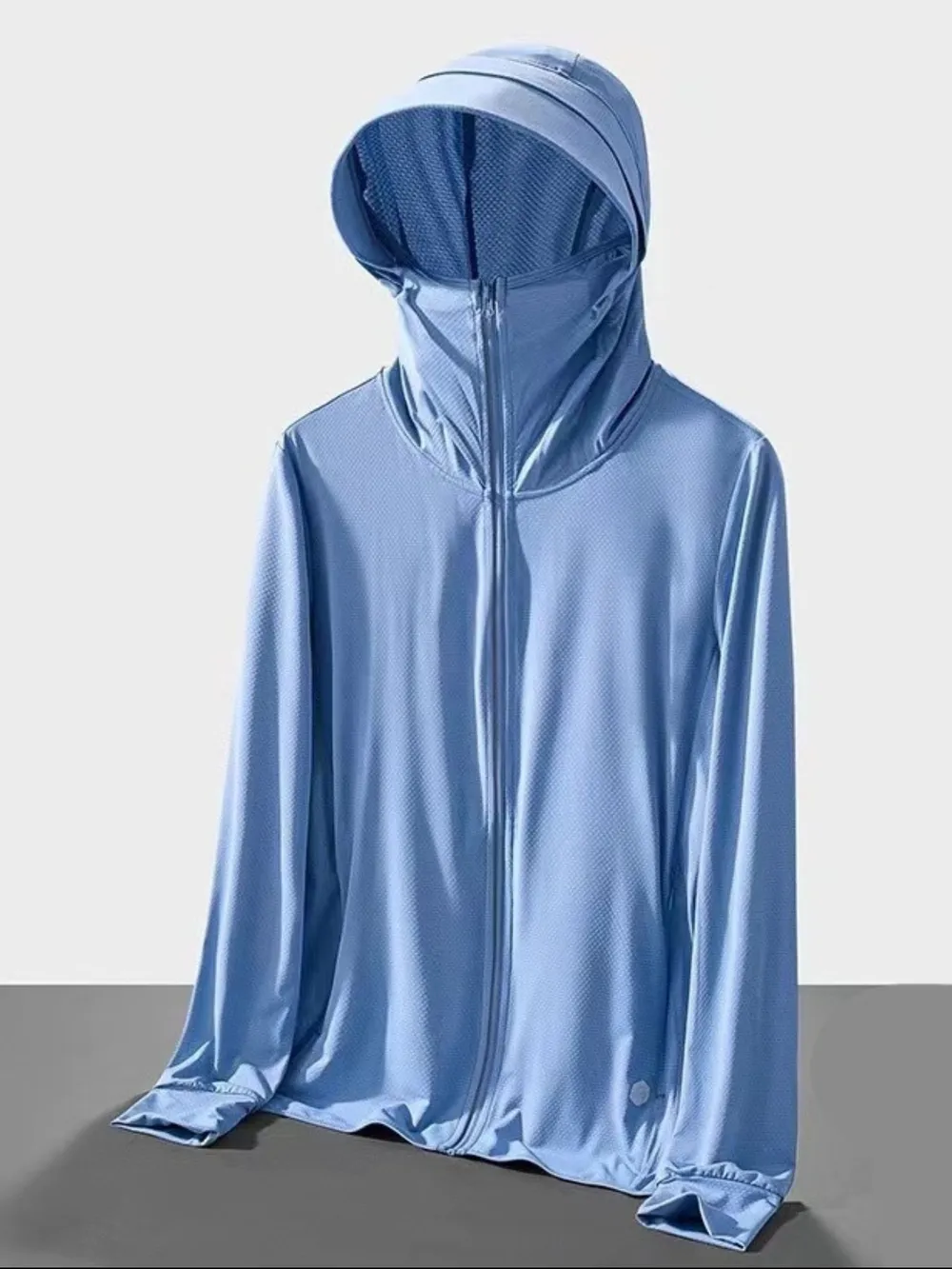 Men's Plus Size Hooded Performance Jacket with Face Shield, image 7