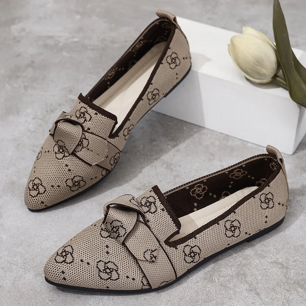Mesh Point Toe Flat Slip-Ons, image 5
