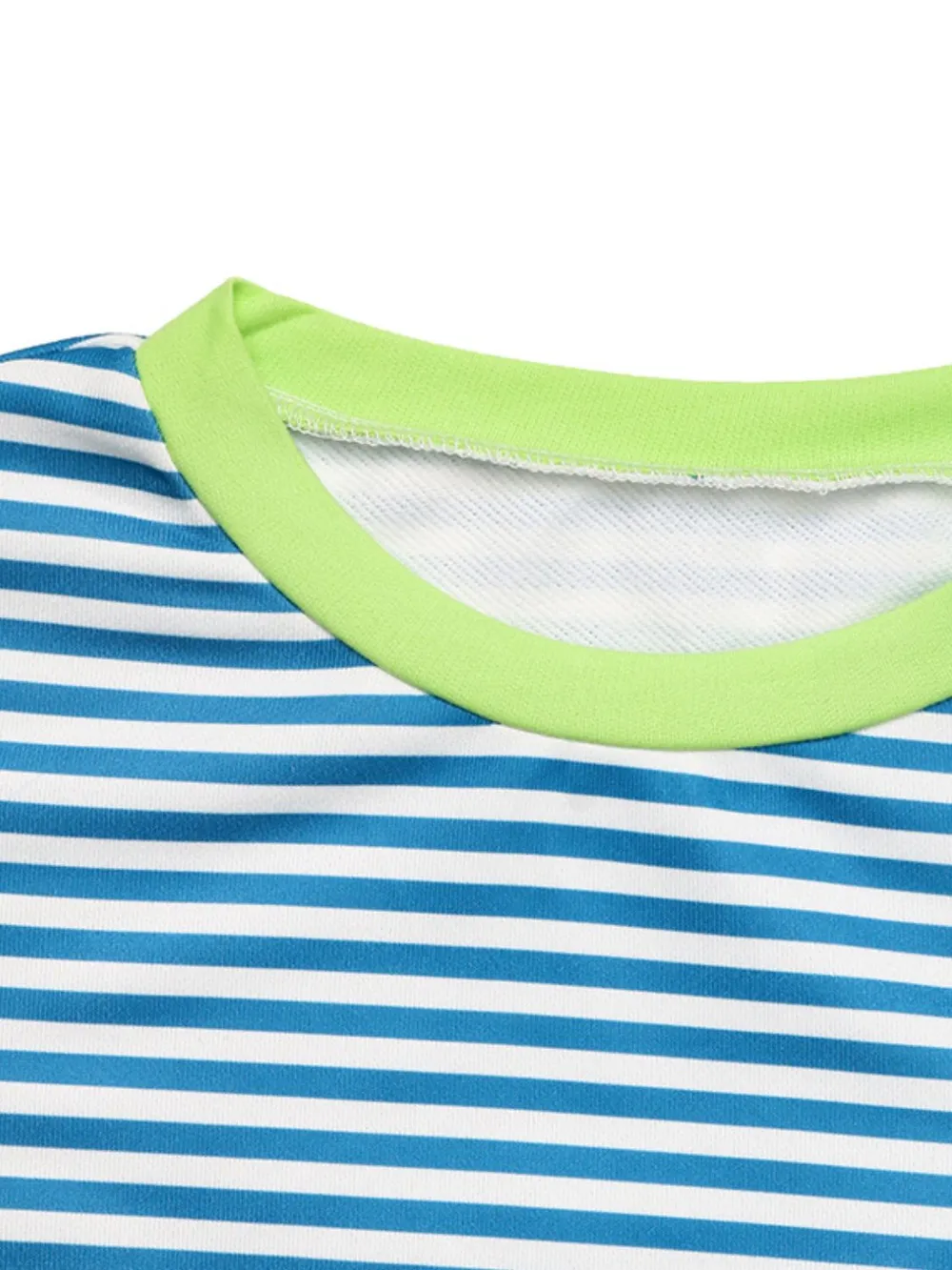 Striped Round Neck Long Sleeve Sweatshirt, image 7