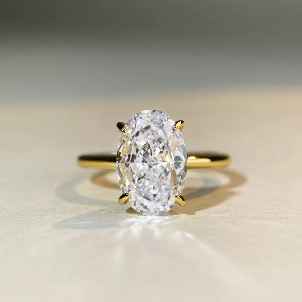 18K Gold-Plated Zircon Ring, image 6