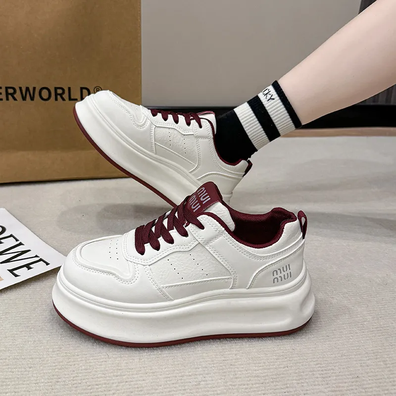 Round Toe Platform Sneakers, image 3