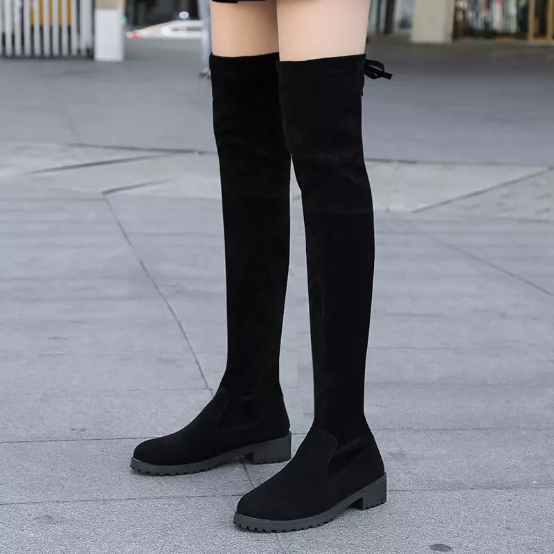 Over-the-Knee Block Heels Boots, image 5