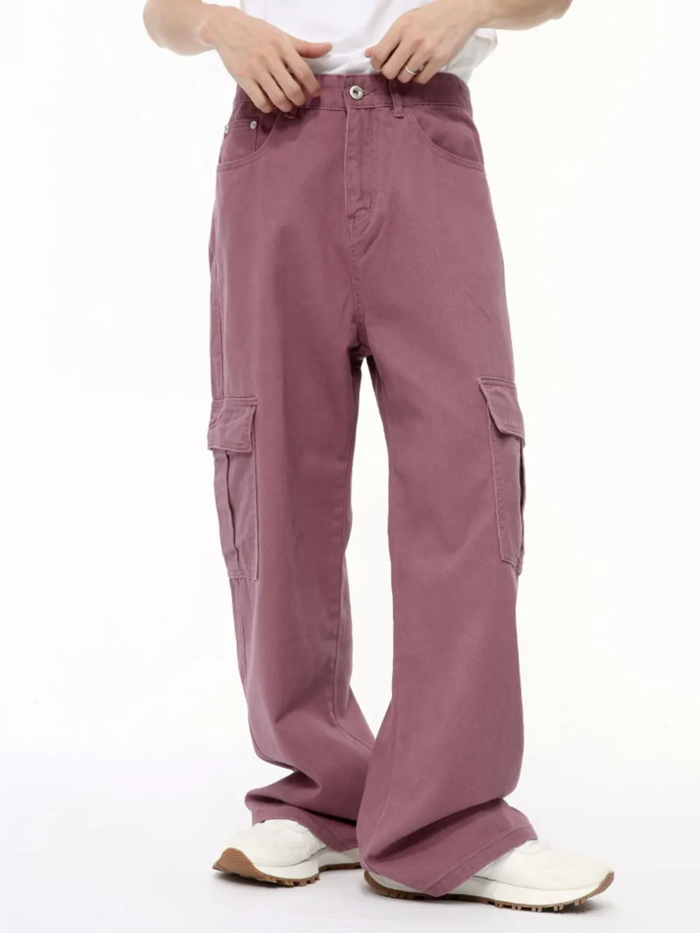 Wide Leg Cargo Jeans, image 4