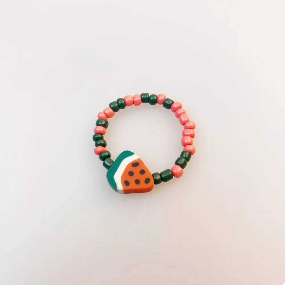 Colorful Fruit Charm Beaded Ring, image 6