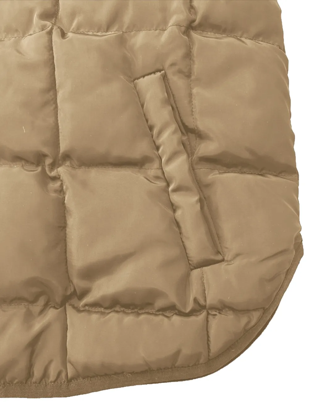 Pocketed Plaid Quilted Zip Up Winter Coat, image 9