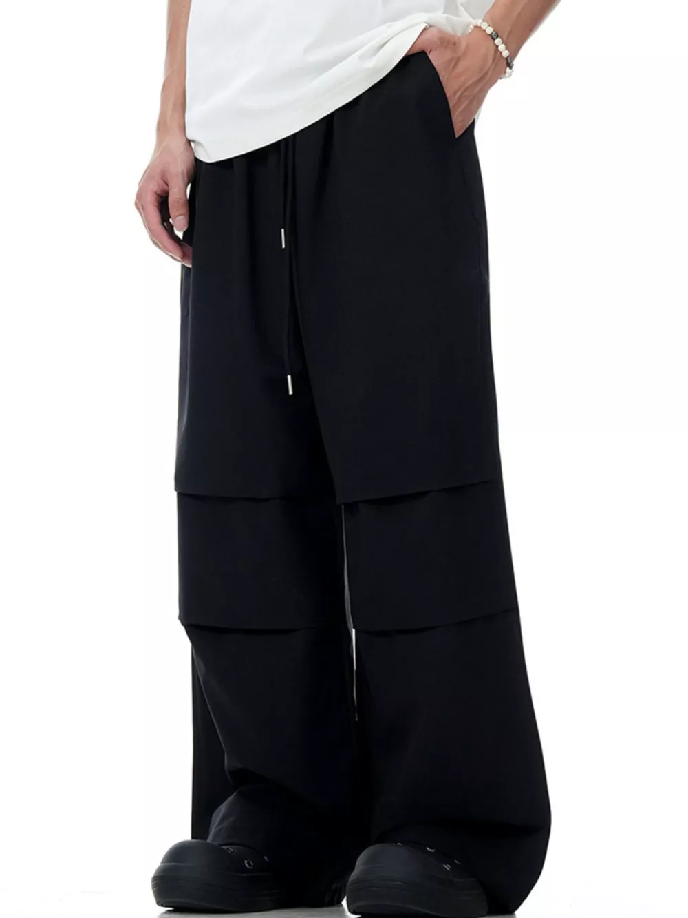 Men's Wide-Leg Drawstring Pants, image 2