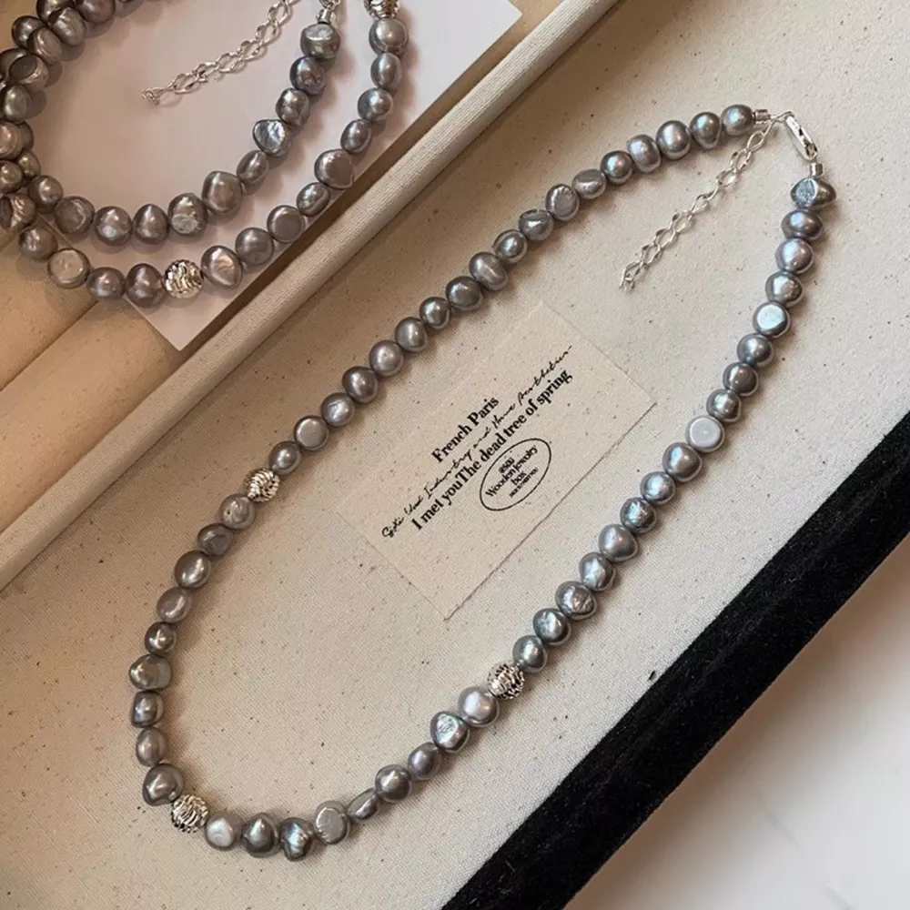 Pearl Choker Necklace, image 2