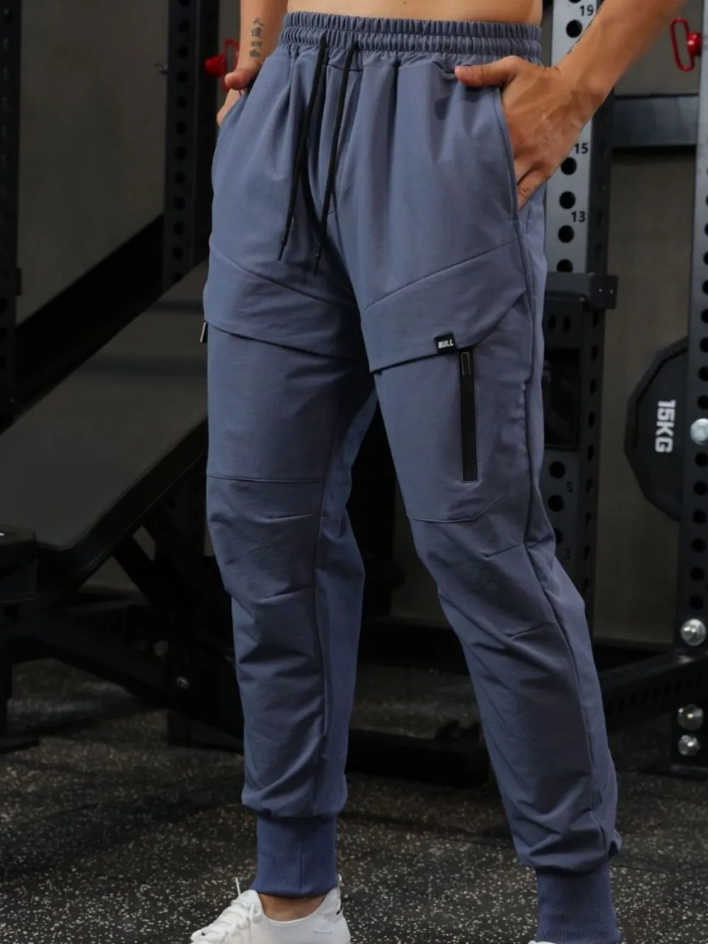Men's Drawstring Joggers with Pockets, image 6