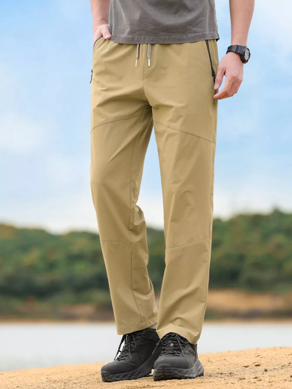 Men's Plus Size Wide Leg Pants, image 2