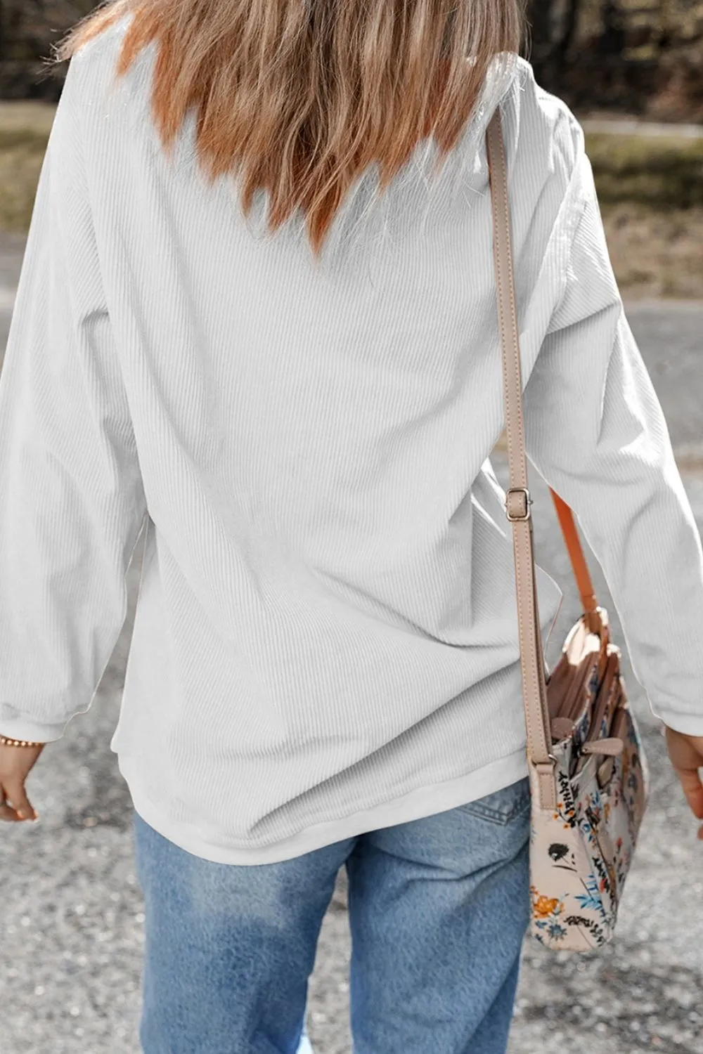 Bunny Graphic Round Neck Sweatshirt, image 4