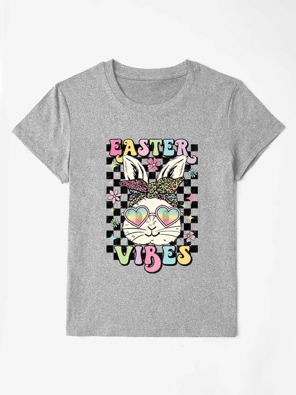 EASTER VIBES Round Neck Short Sleeve T-Shirt, image 13