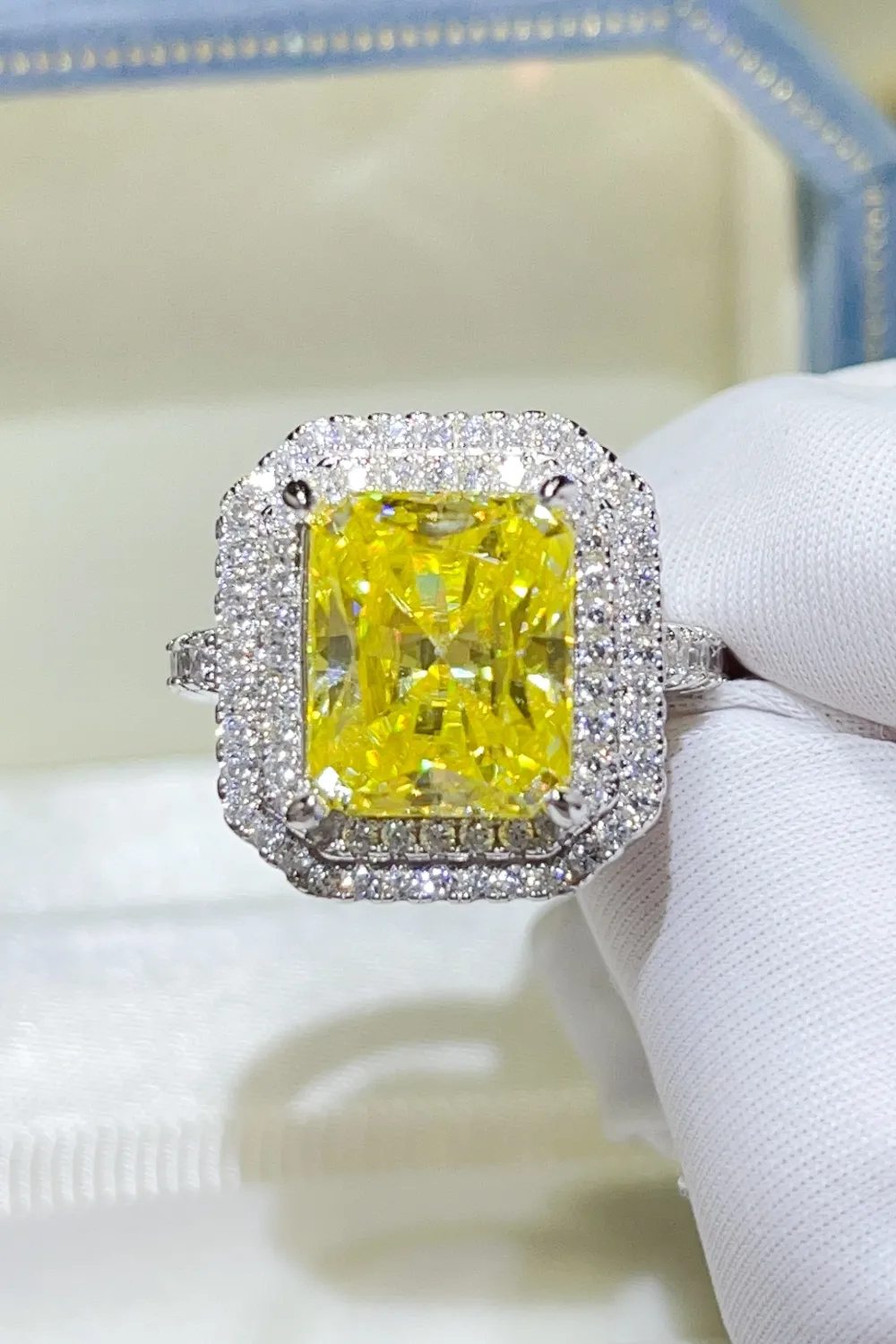 2 Carat Moissanite 925 Sterling Silver Ring, image 2