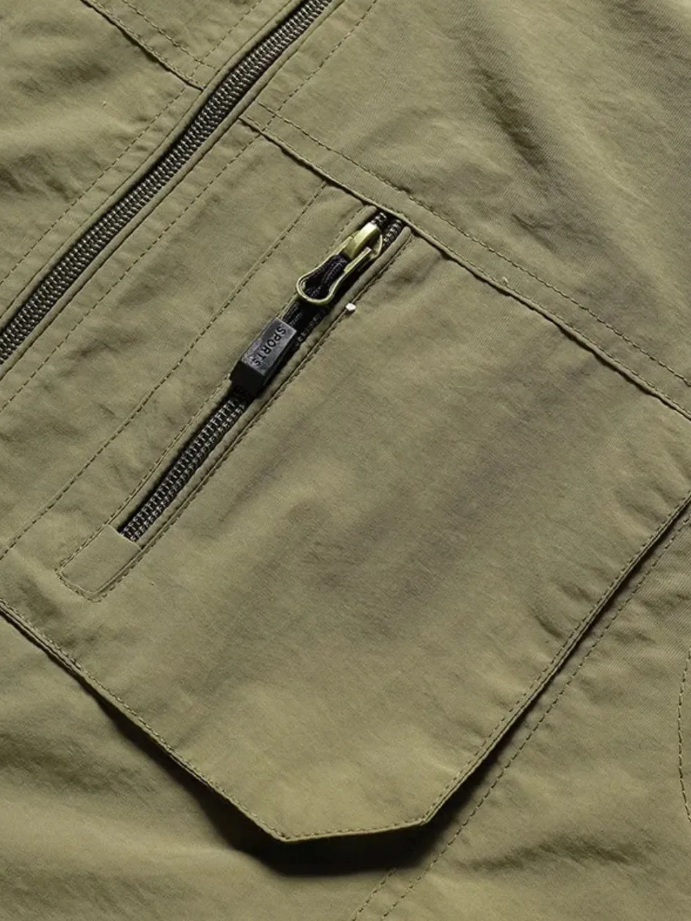 Men's Plus Size Zip Up Vest, image 5