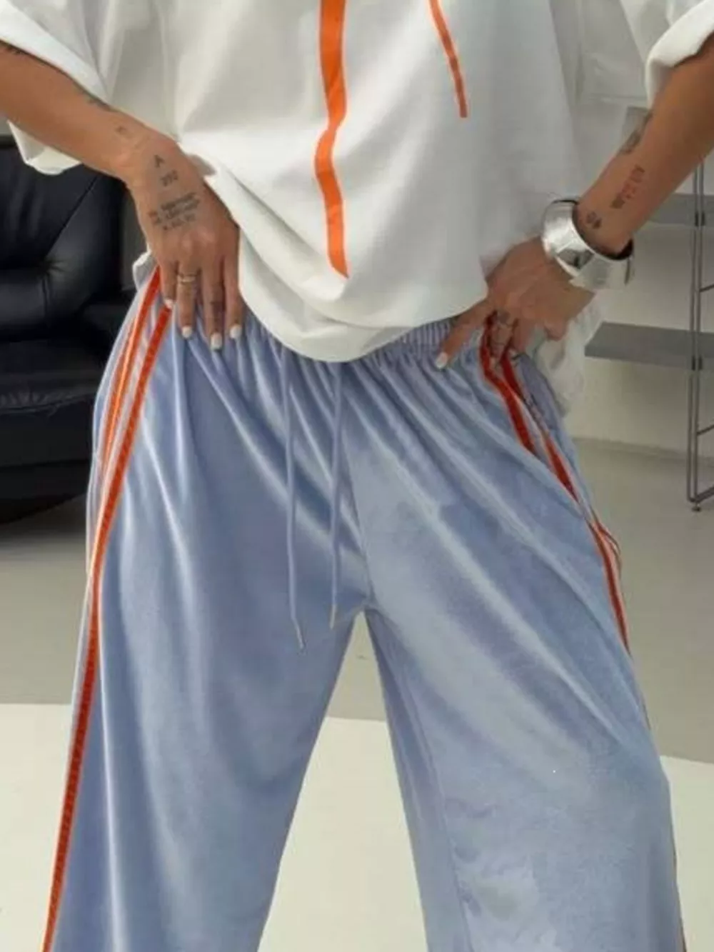 Velvet Wide-Leg Pants, image 19