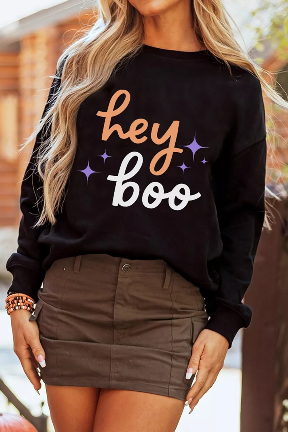 Hey Boo Halloween Sweatshirt, image 5