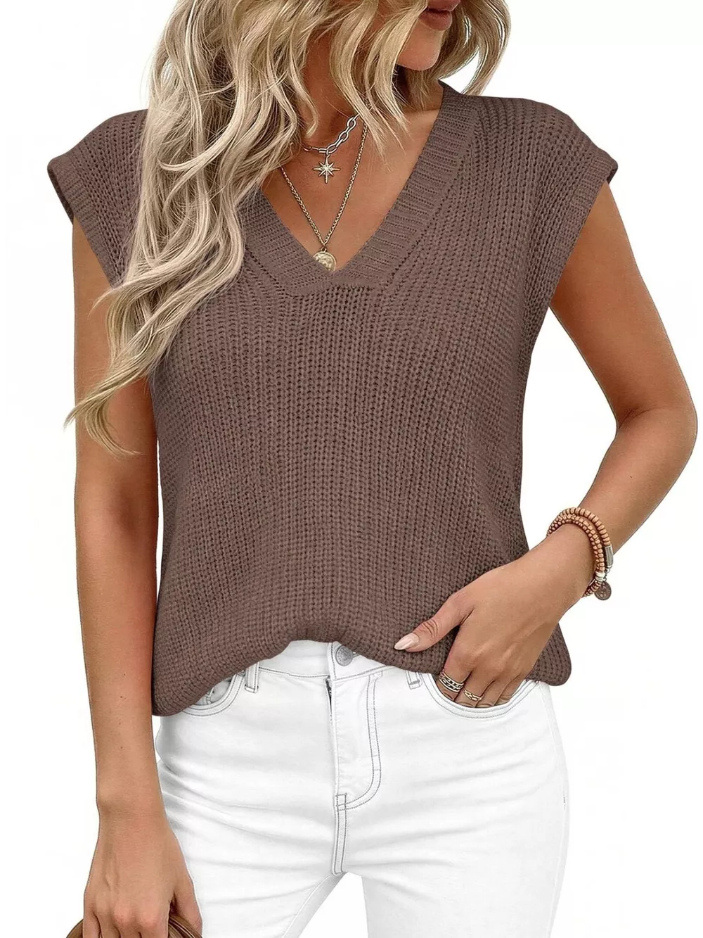 V-Neck Sweater Vest, image 12