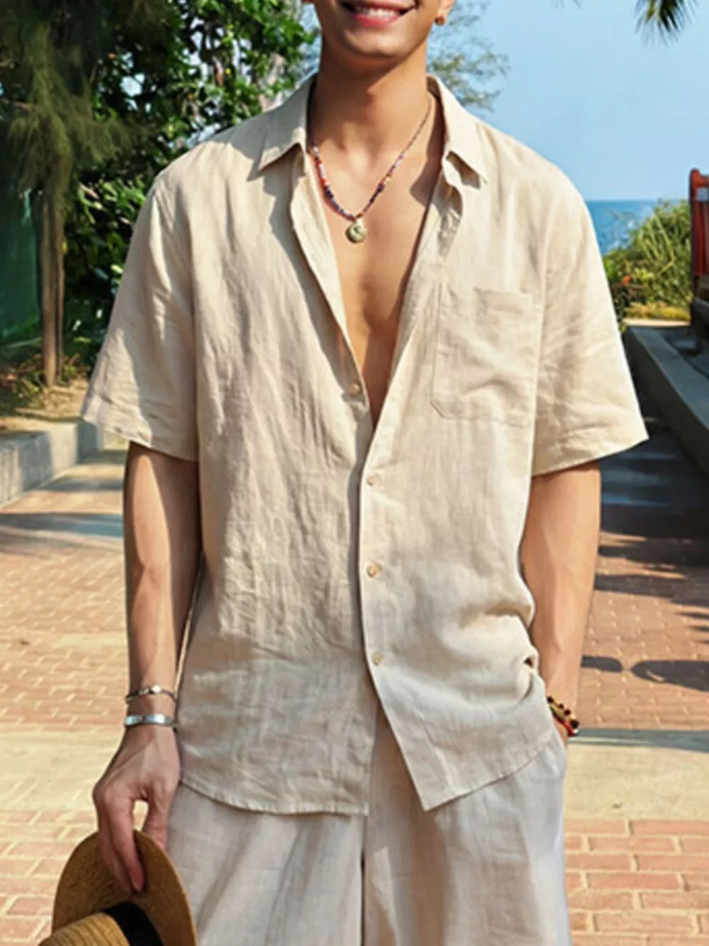 Men's Plus Size Casual Short-Sleeve Shirt, image 3