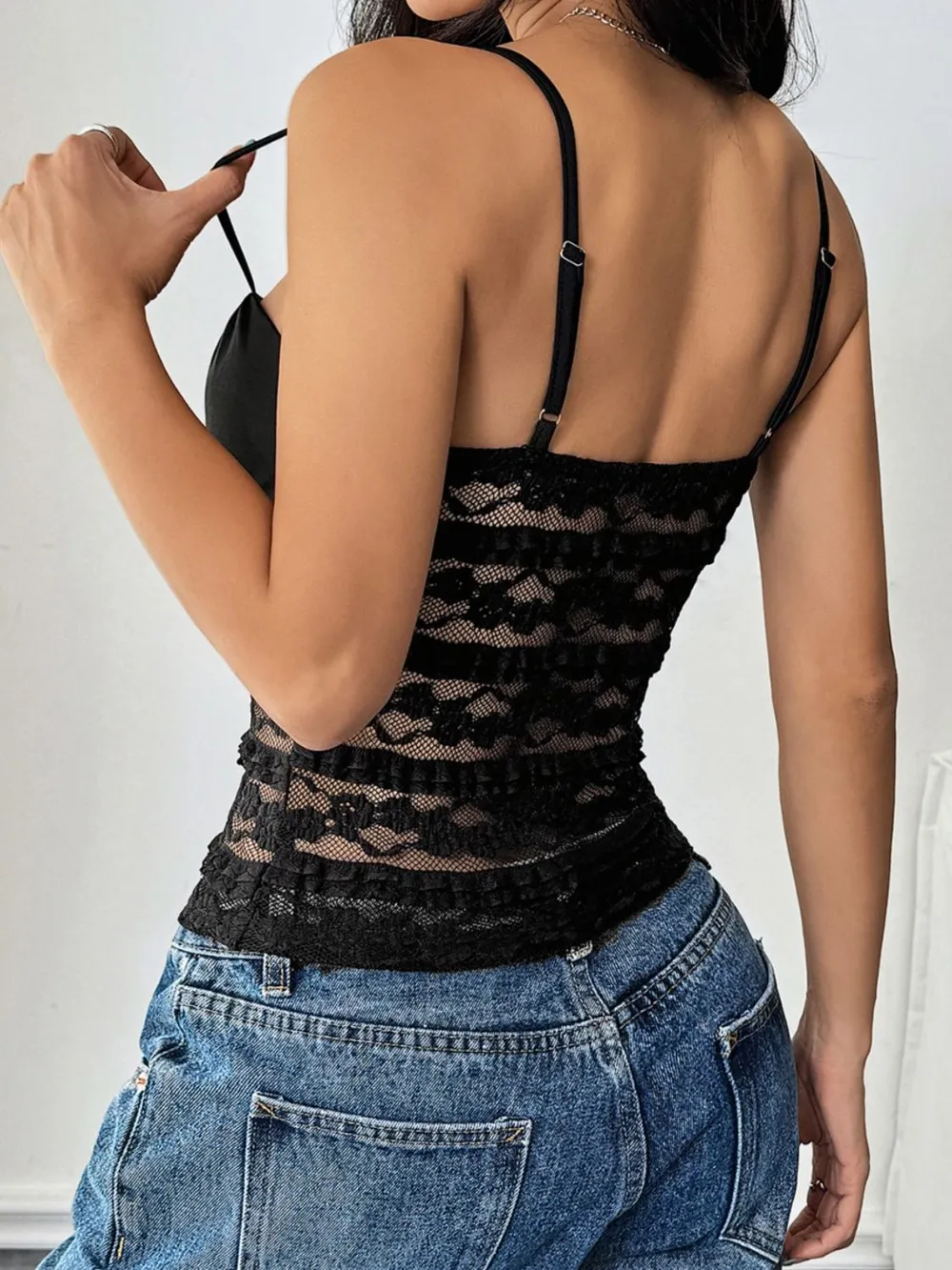 Lace Square Neck Cami, image 5