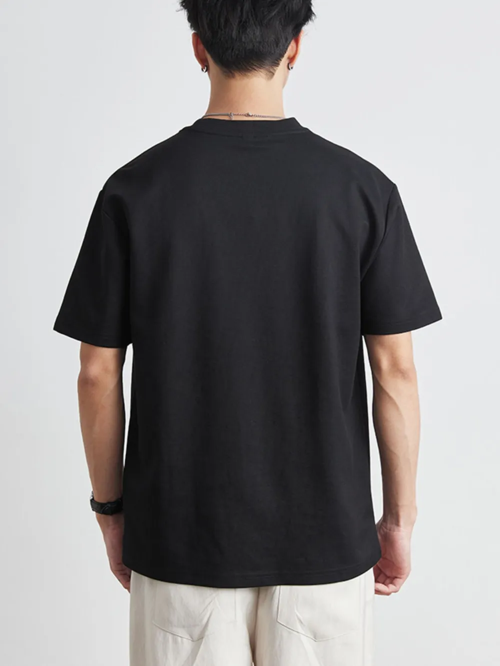 Men's Plus Size Round Neck Short Sleeve T-Shirt, image 7