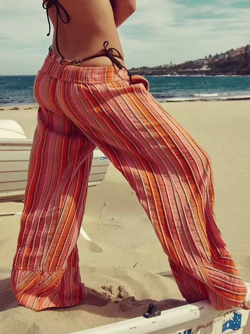 Striped Wide Leg Pants, image 9