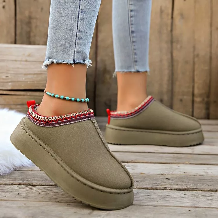 Plush Lined Platform Ankle Boots, image 8