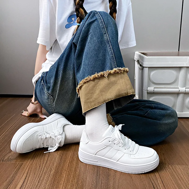 Lace-Up Round Toe Platform Sneakers, image 4