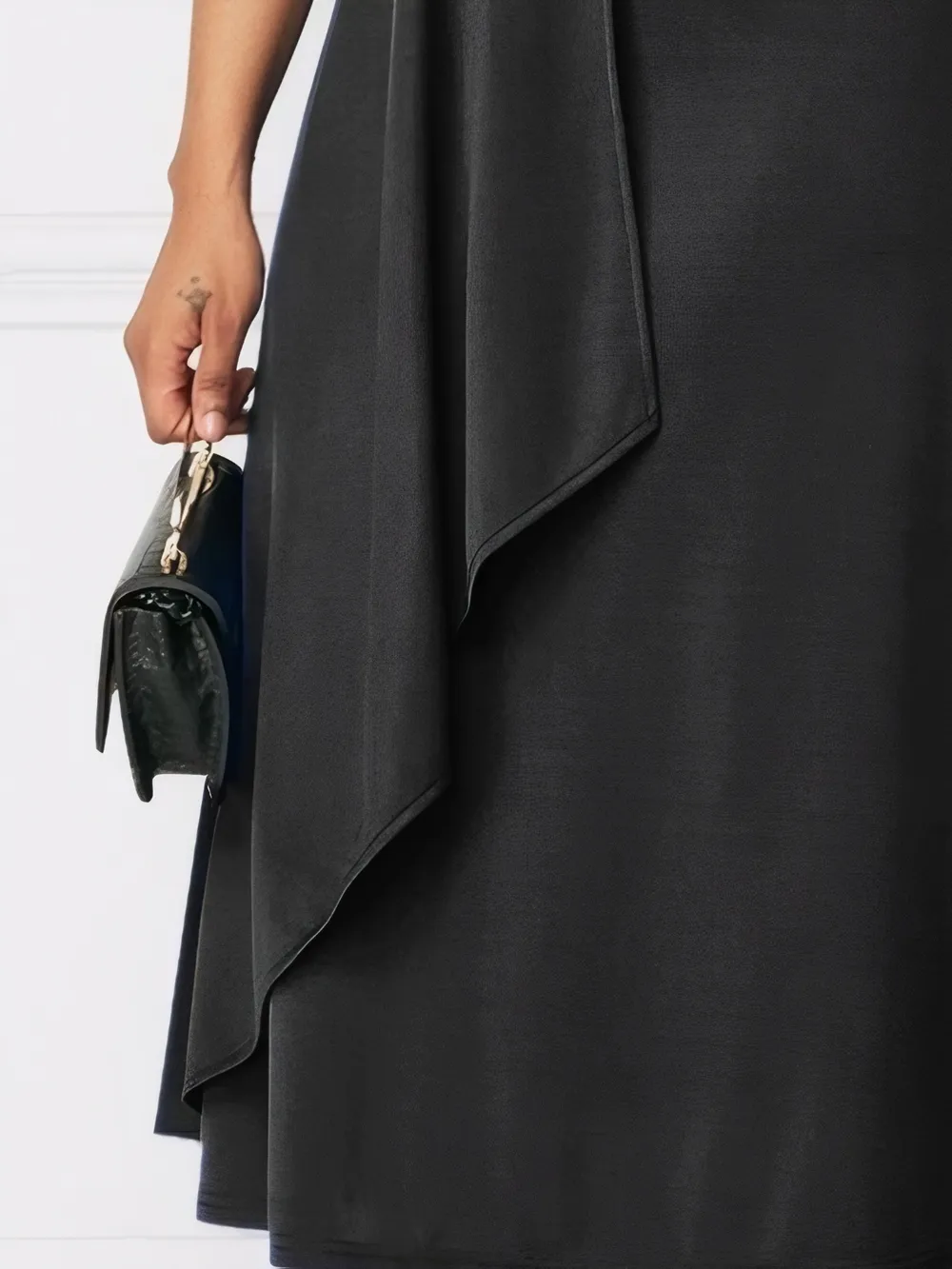 Short Sleeve Midi Wrap Dress with Belt Detail, image 8