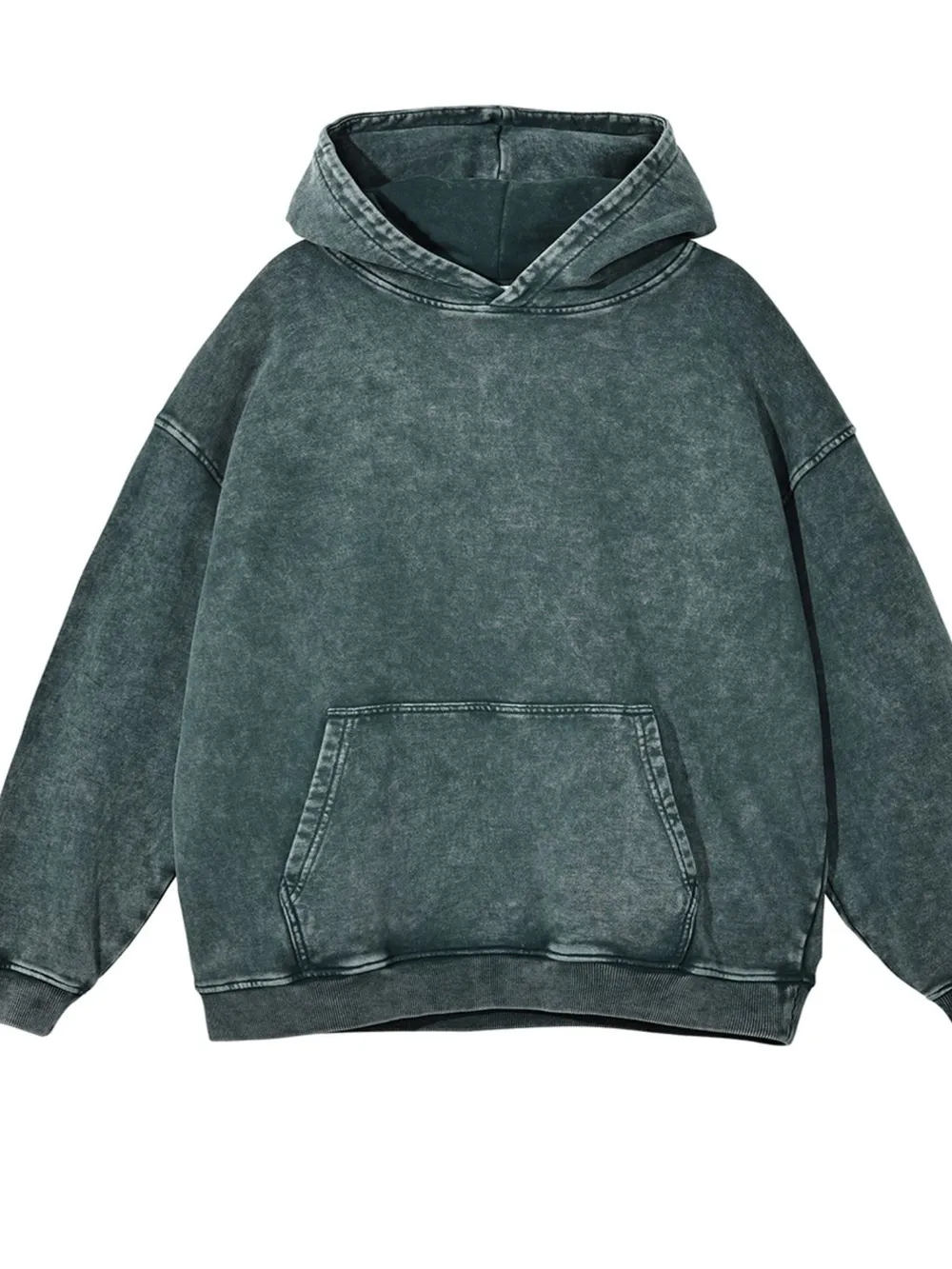 Men's Washed Oversized Long Sleeve Hoodie, image 6
