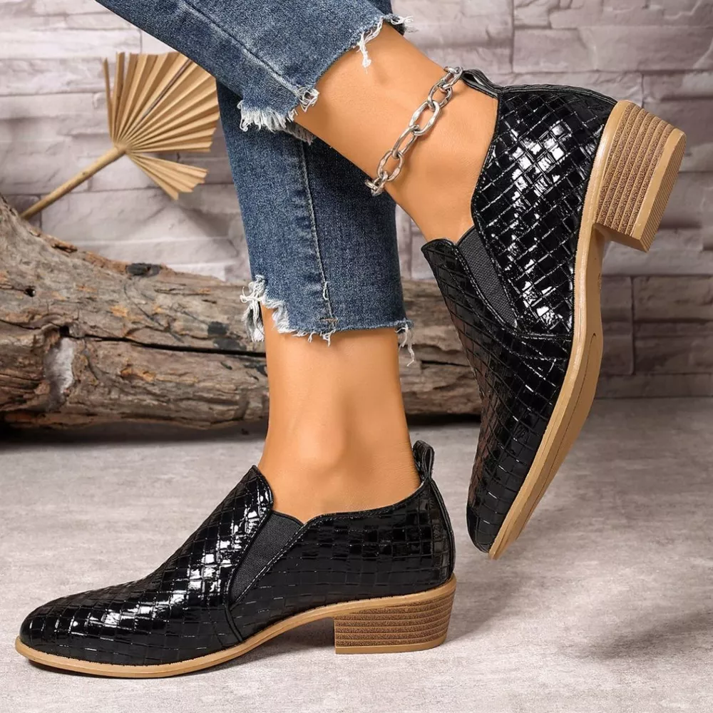 Point Toe Block Heels Ankle Boots, image 7