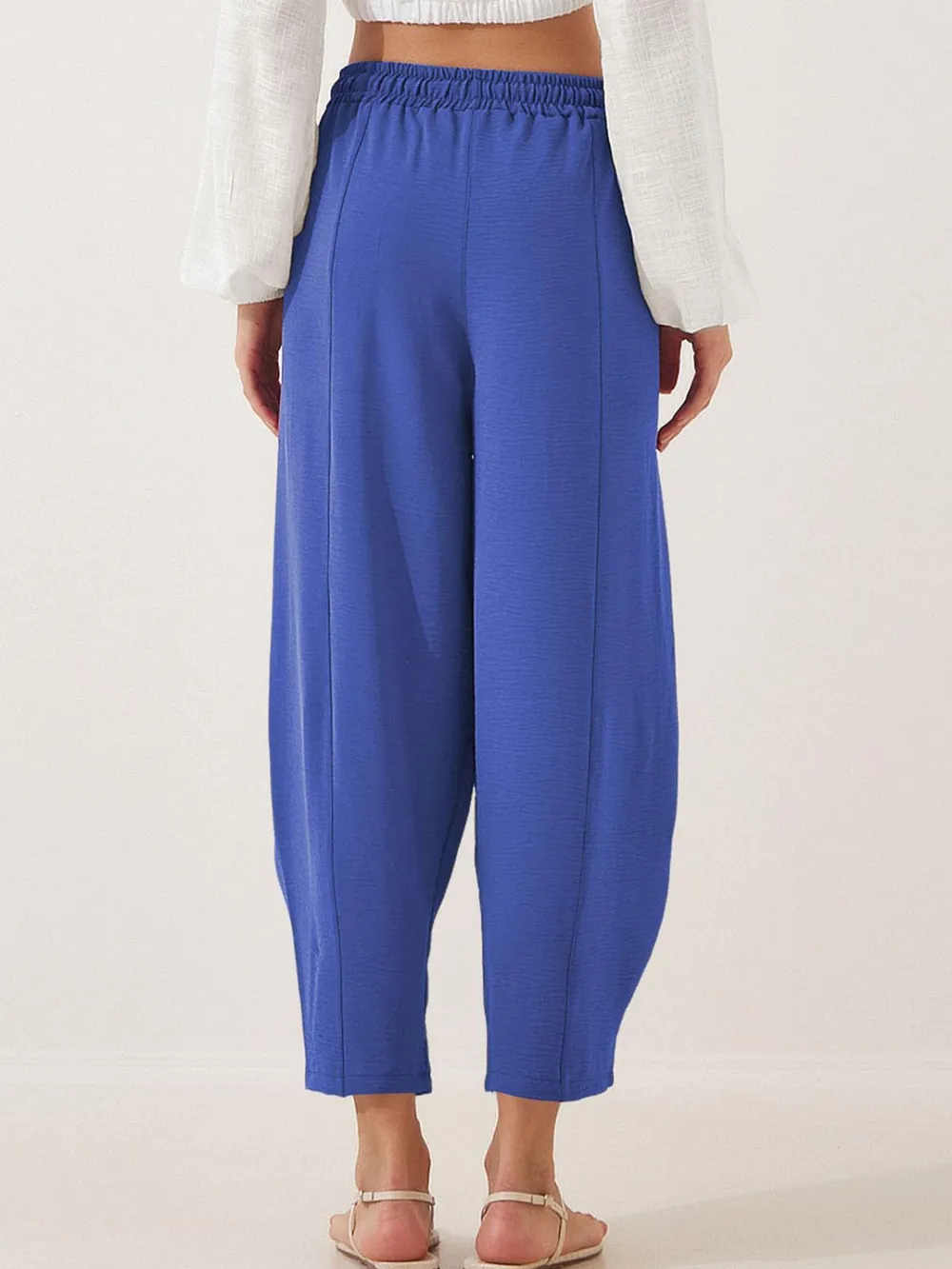 Full Size Drawstring Cropped Jogger Pants Plus Size, image 8