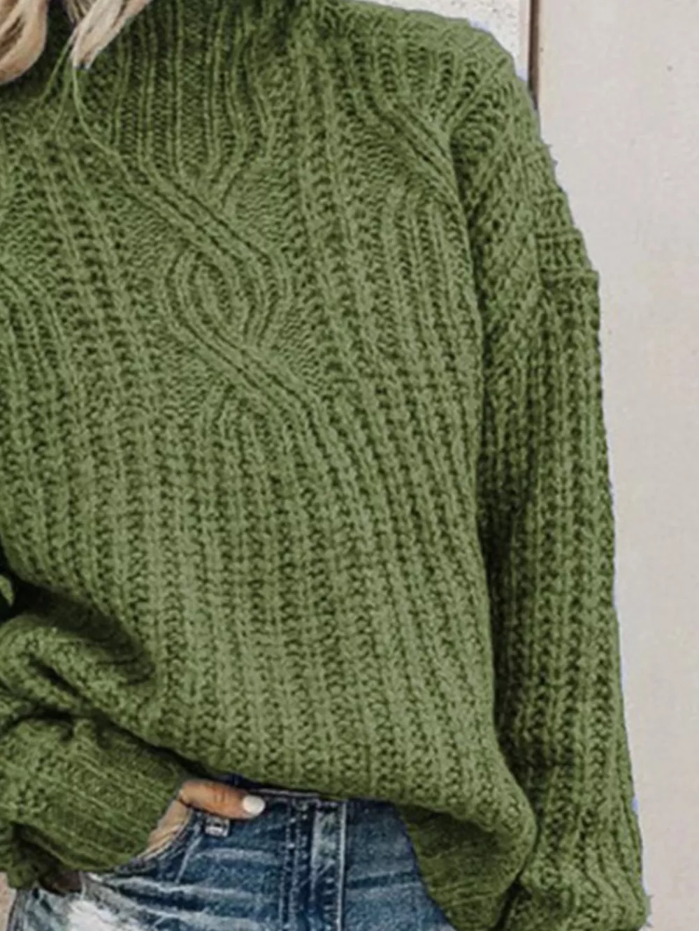 Turtleneck Long Sleeve Sweater, image 8