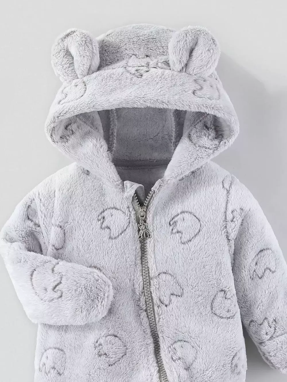 Children's Plush Hooded One-Piece, image 8
