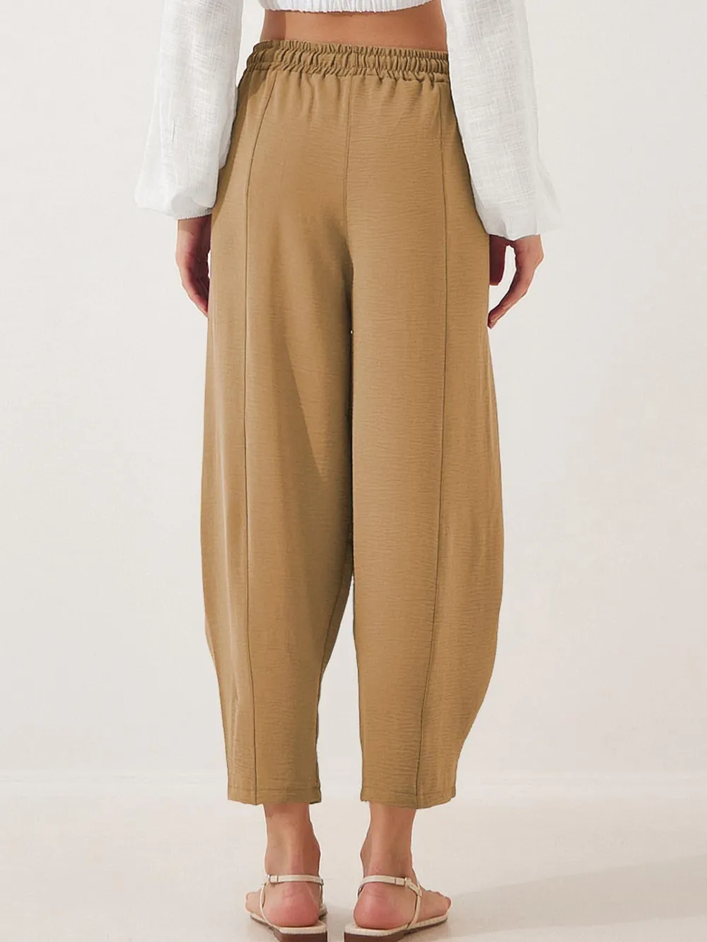Full Size Drawstring Cropped Jogger Pants Plus Size, image 11