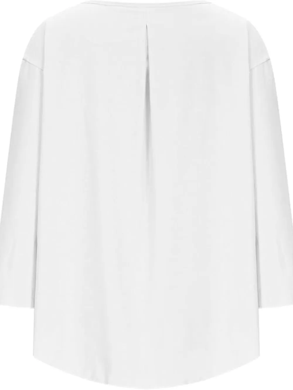 Full Size Round Neck Relaxed Fit Blouse Plus Size, image 9