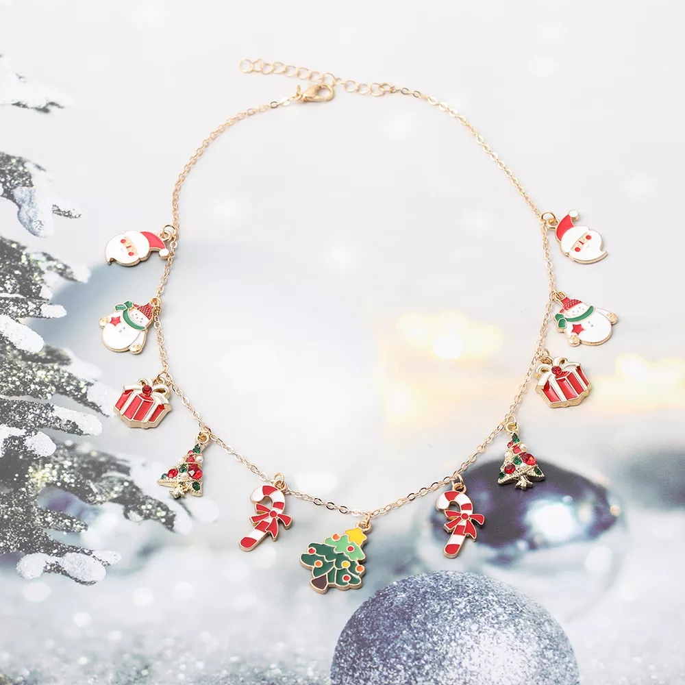 Christmas Charm Alloy Necklace, image 8