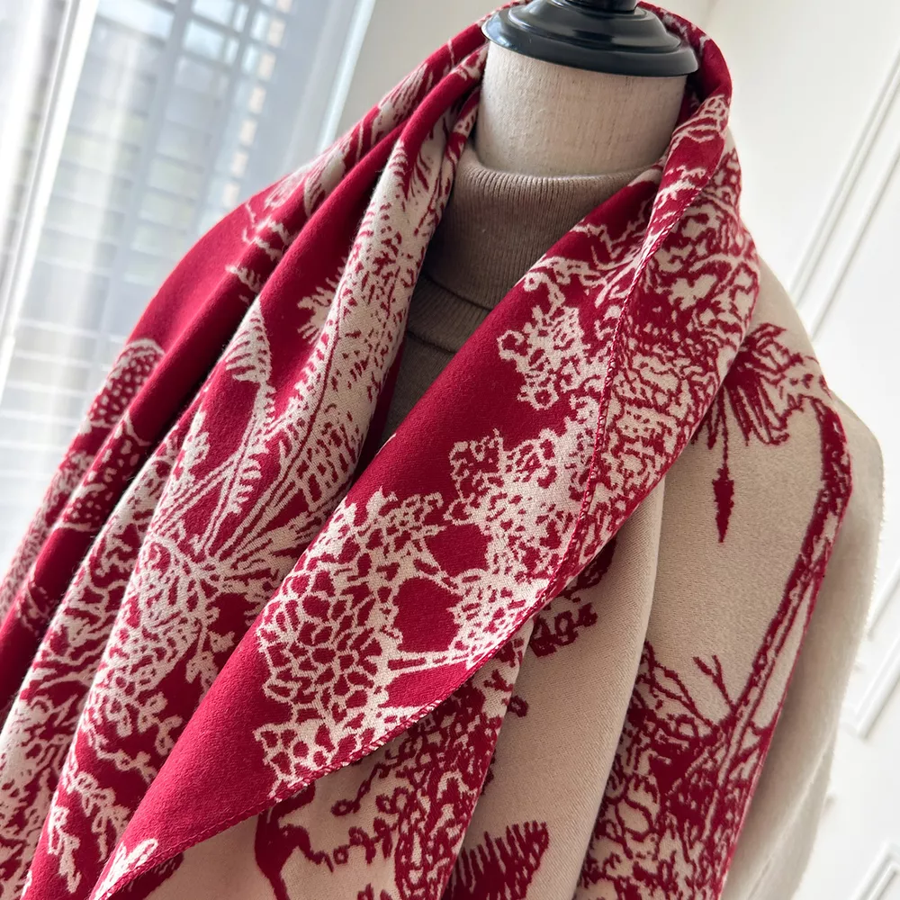 Raw Hem Winter Scarf, image 2