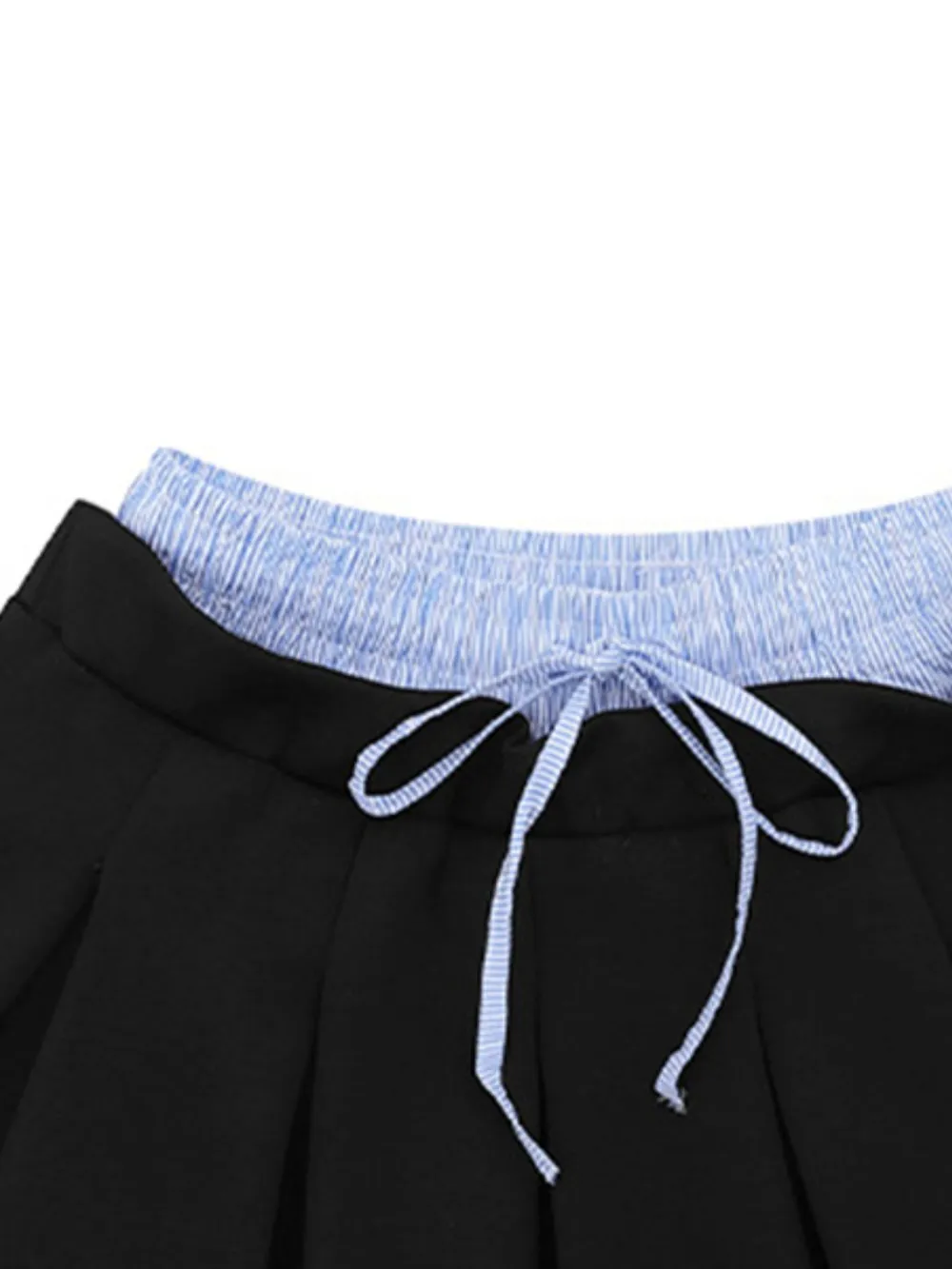 Drawstring Pleated Mini Skirt, image 10