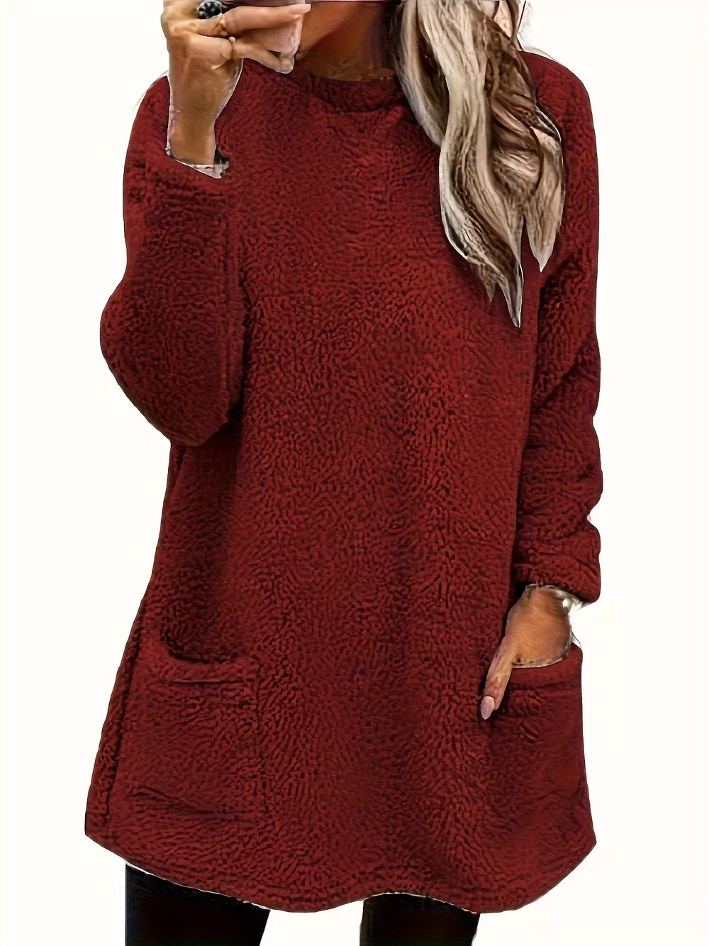 Fleece Long Sleeve Sweatshirt, image 11