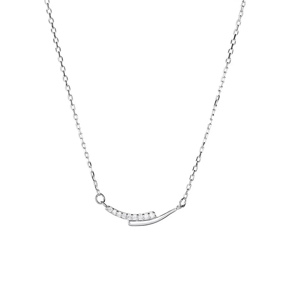 925 Sterling Silver Rhinestone Necklace, image 6