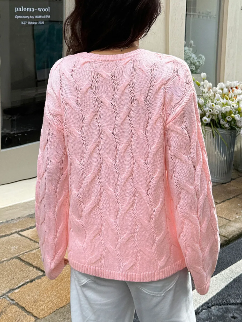 Cable Knit Long Sleeve Sweater, image 12