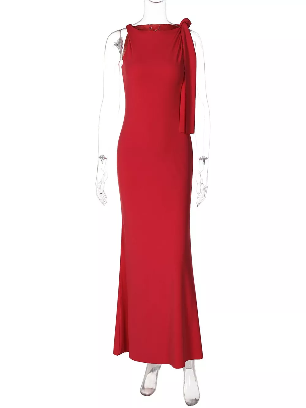 Sleeveless Maxi Dress with Draping Detail, image 24