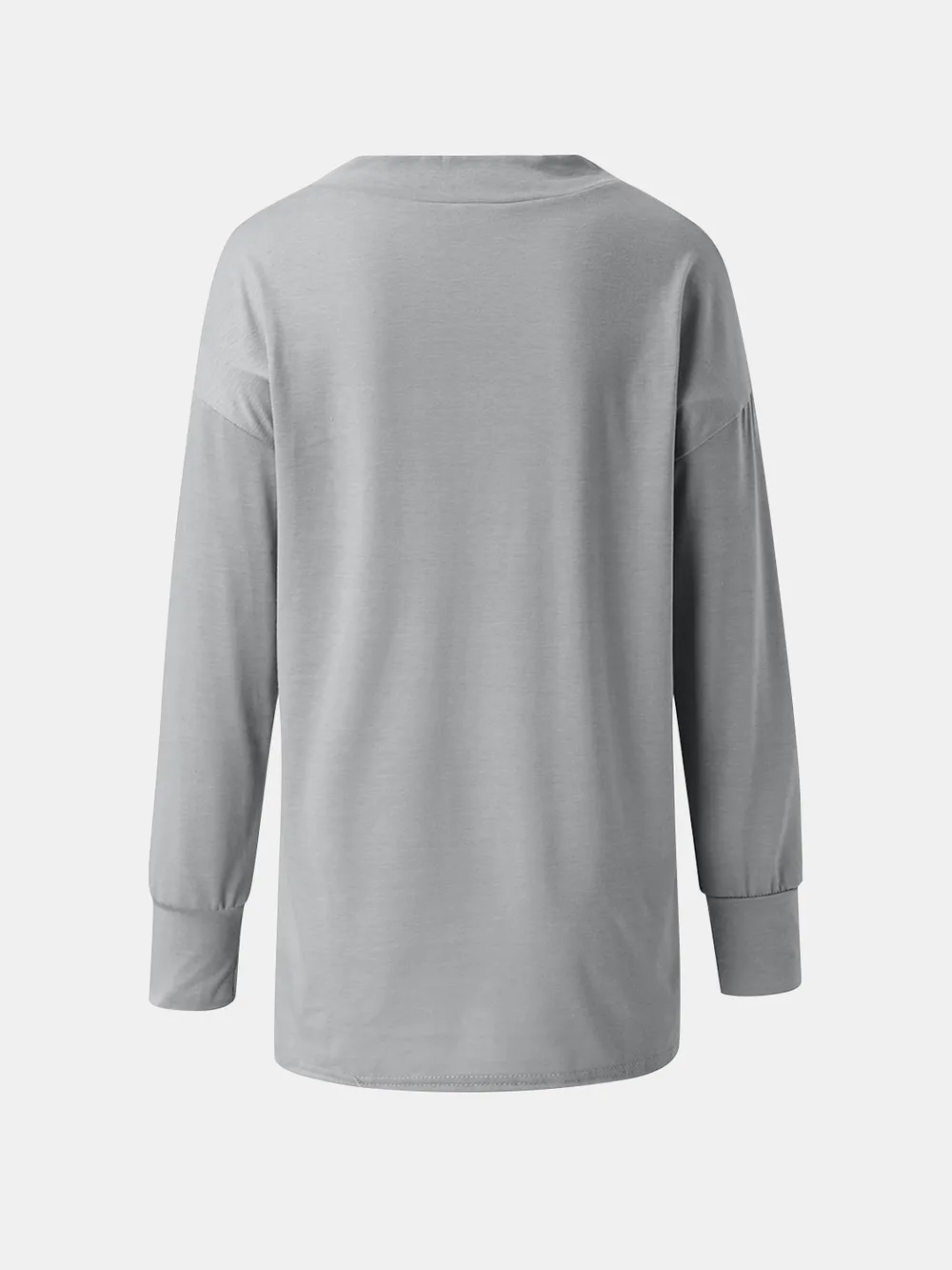 Full Size V-Neck Long Sleeve T-Shirt, image 4