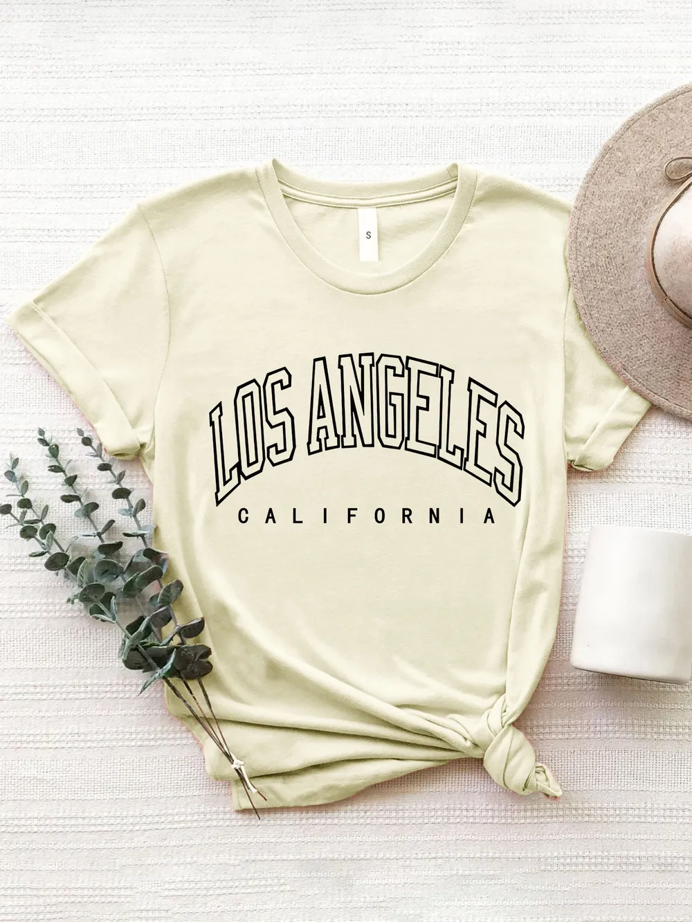 LOS ANGELES CALIFORNIA Round Neck T-Shirt, image 19