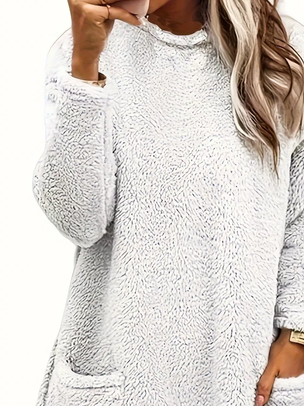 Fleece Long Sleeve Sweatshirt, image 18
