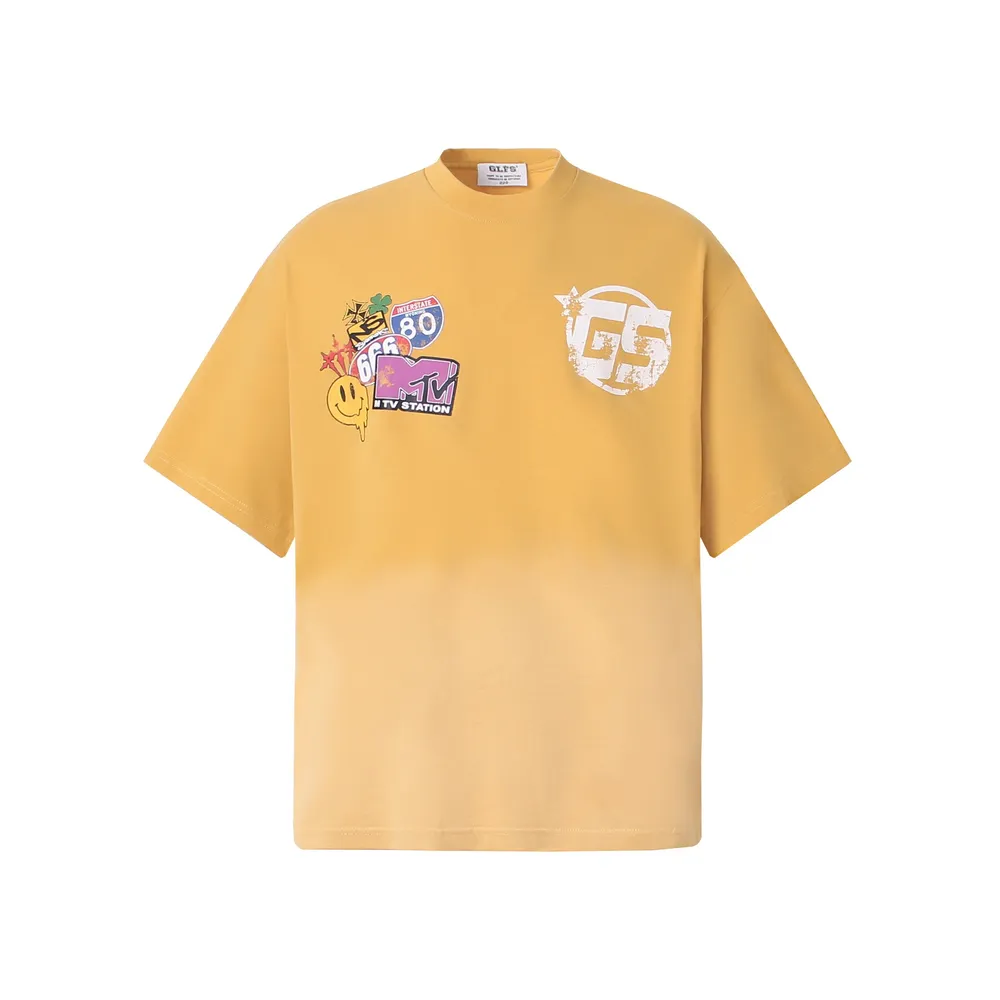 Men's Graphic Round Neck Oversized T-Shirt, image 3