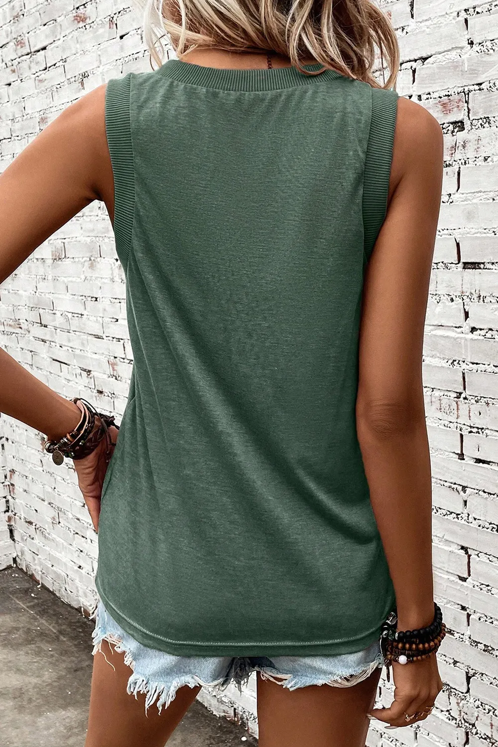 US Flag V-Neck Tank, image 5