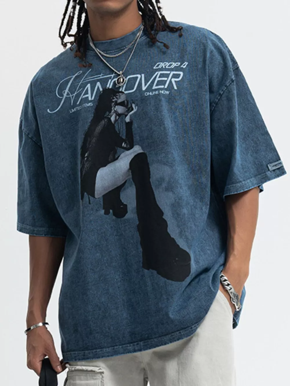 Men's Graphic Round Neck Half Sleeve T-Shirt, image 2