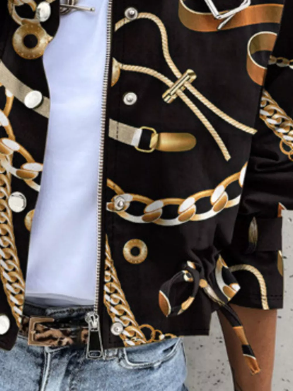 Snap Down Cropped Jacket, image 7
