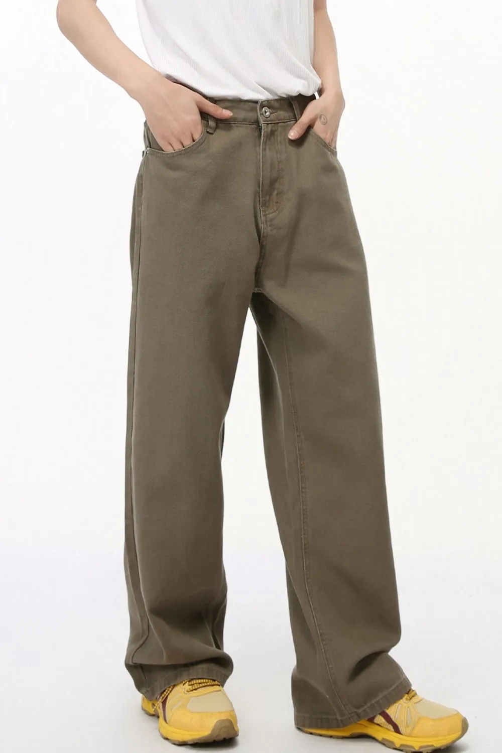 Straight-Leg Jeans with Back Elasticated Waistband, image 4