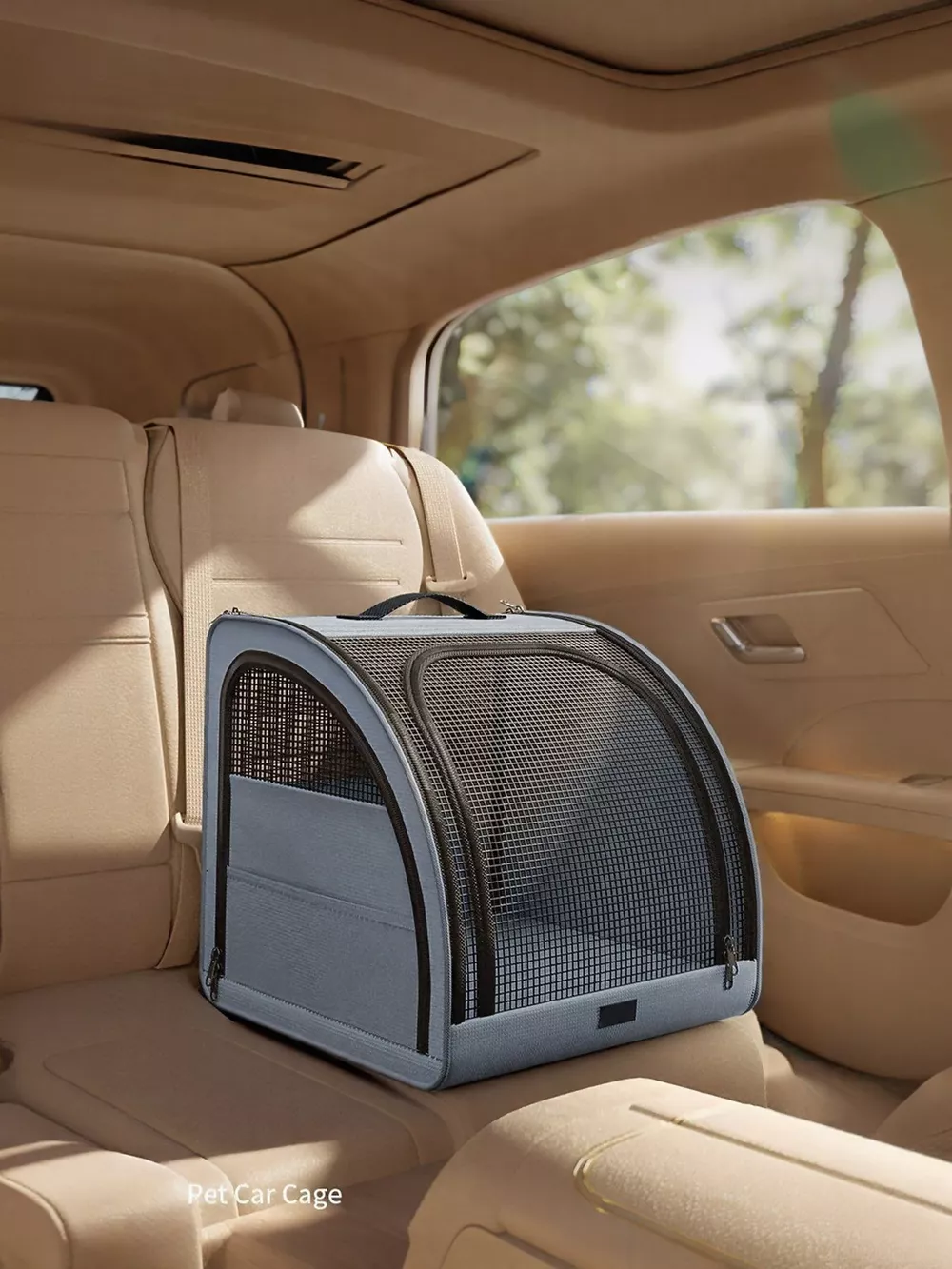 Portable Breathable Car Pet Cage, image 7